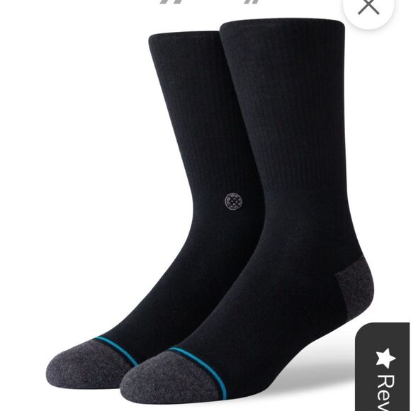 STANCE MEN’S NWT SOCKS WITH INFIKNIT DURABILITY GUARANTEED FOR LIFE CREW HEIGHT - Picture 1 of 3